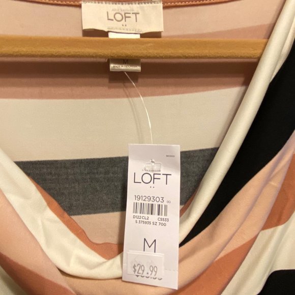 Ann Taylor loft striped dress Medium NWT - Picture 3 of 5